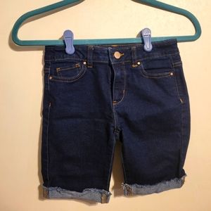 Cuffed Jean shorts